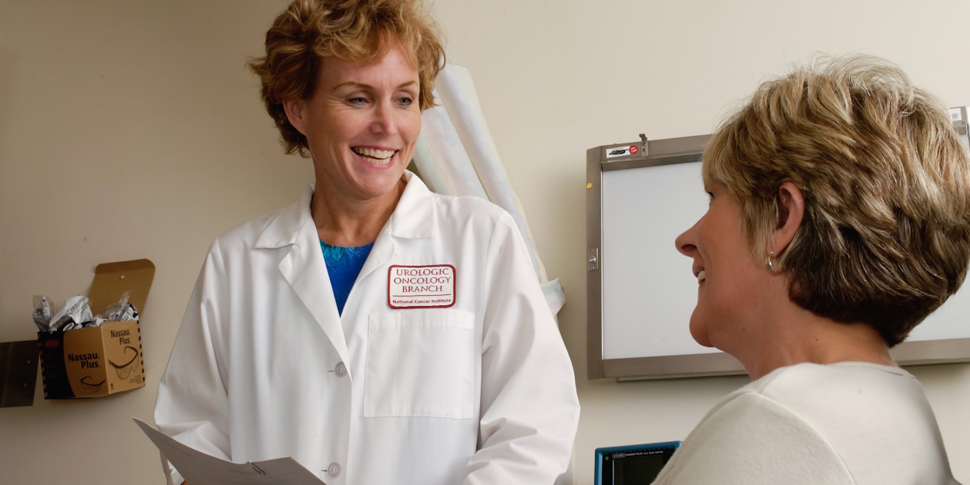 Healthcare professional with a tablet