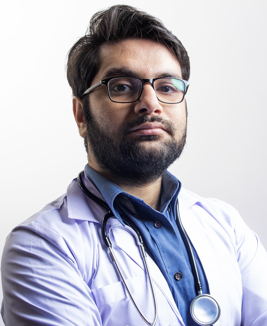 Physician in a white coat