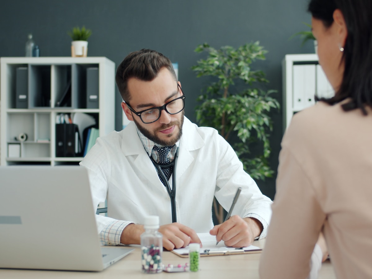 Doctor and patient in a consultation