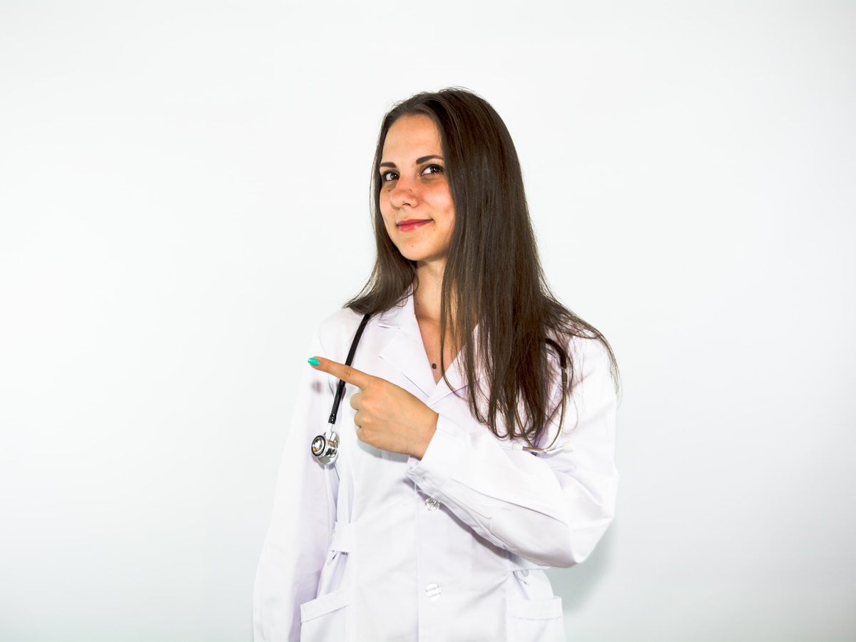 Healthcare professional reviewing health data